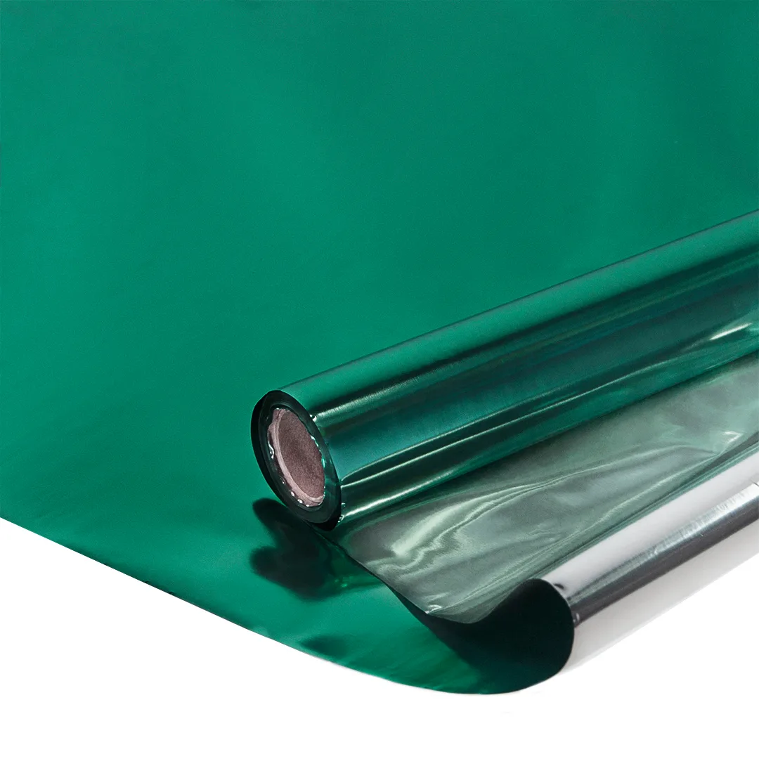 Полисилк (1*20 м) Изумрудный/Серебро, 1 шт.