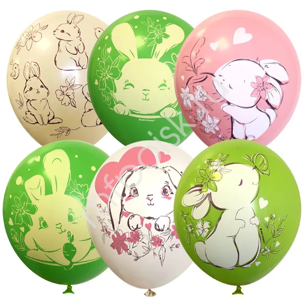 М 12"/30см Зайки/25 шт./(Мексика)