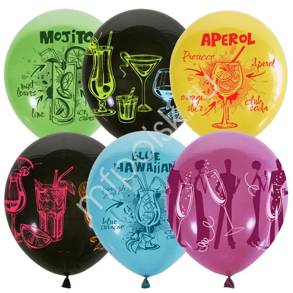 М 12"/30см Коктейль Пати/25 шт./(Мексика)