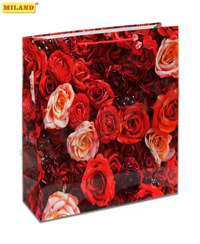 Пакет подарочный Миллион алых роз (XXL) 47 х 40 х 14