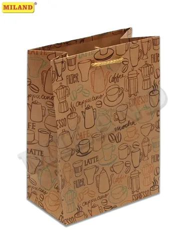 Пакет подарочный  Кофейное настроение (М-Kraft) 18 х 23 х 10