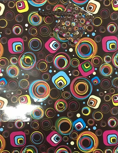 Пакет подарочный Абстрактный узор (М) 18 х 23 х 10