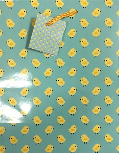Пакет подарочный  Цыплята (М) 18 х 23 х 10