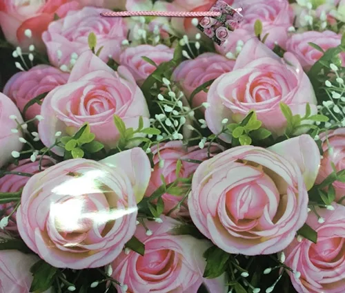 Пакет подарочный Букет розовых роз (ХХL) 47 х 40 х 14¶