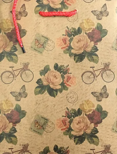 Пакет подарочный Ностальгия по лету (М-Kraft) 18 х 23 х 10