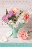 Мини-открытка "Цветочное ассорти" (20 шт.)