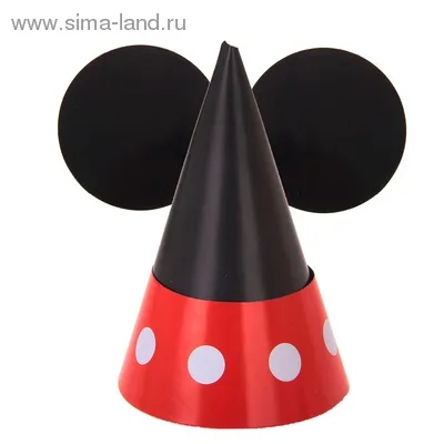 Колпак Мышка красный горох