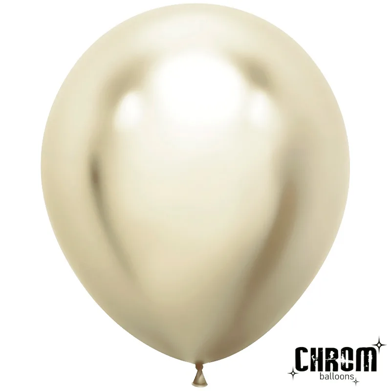 К 18"/46см Белое золото, Хром, 10 шт.(Китай)