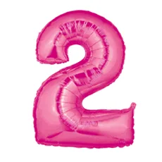 B 40 Цифра "2" фуксия / Two / 1 шт / (США)