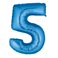 B 40 Цифра "5" синий / Five / 1 шт / (США)