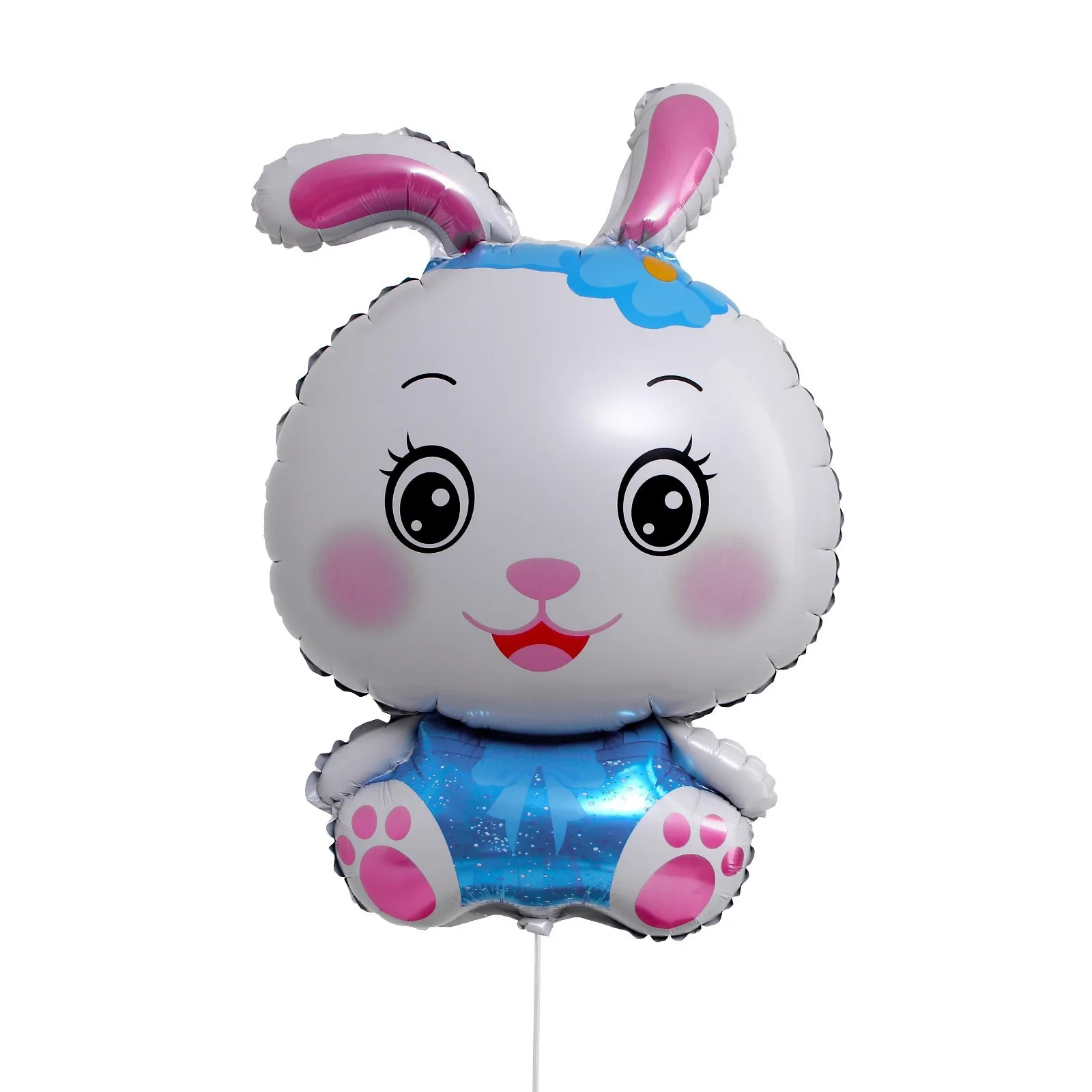 F 32"/ 68 см  «Милый зайка», цвет голубой, 1 шт. (Китай)