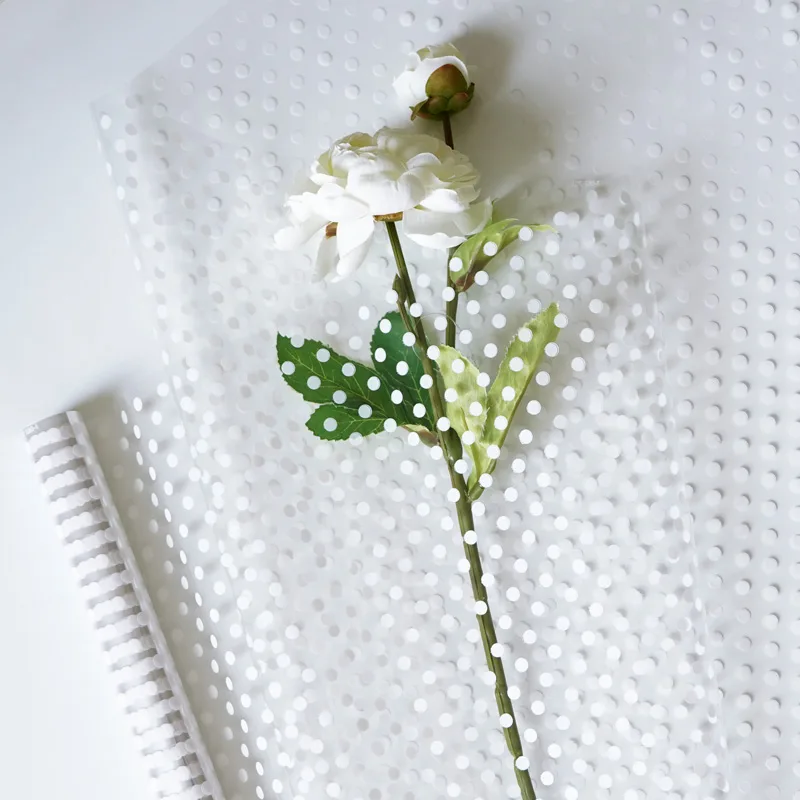 Пленка Горох, белая, 40 мкм / рулон 0,7*9,14м