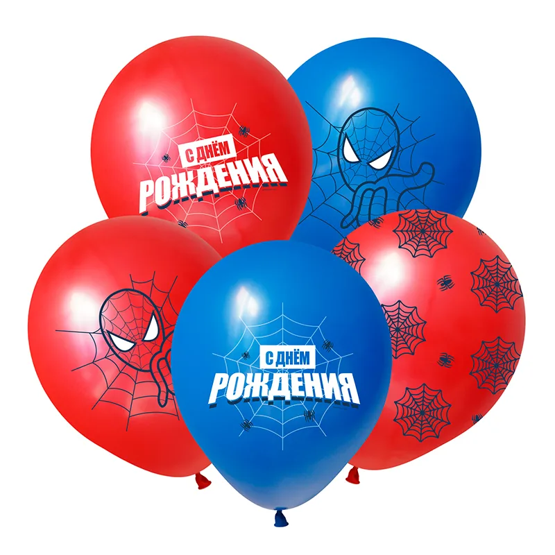 К 12"/30см Паучок, Ассорти Пастель,/ 50 шт./(Китай)