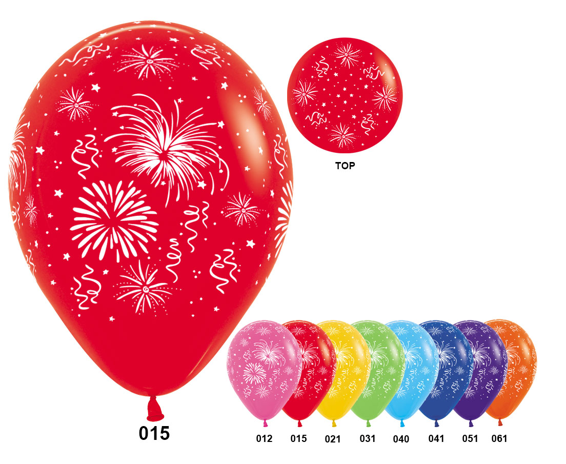 S 12 Салюты, Ассорти Пастель / 100 шт. / (Колумбия)