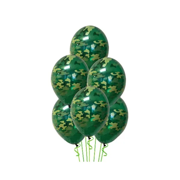 М 12"/30см Милитари, Декоратор, Зеленый, 5 ст. / 25 шт. (Мексика)