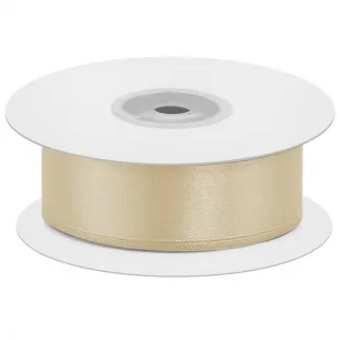 Лента атласная (0,7 см*22,85 м) Кремовый, 1 шт.