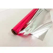 Полисилк рулон 100 см/20 м Малиновый/Серебро(Россия)