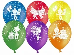 К 12"/30см Дети, Пастель, Ассорти, 5 ст. / 100 шт.(Китай)