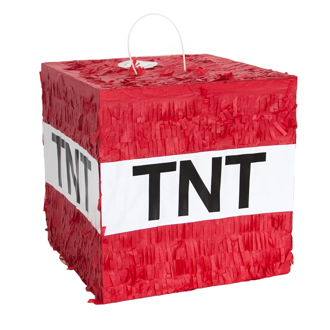 Пиньята Динамит, Красный, 28*28*28 см, 1 шт.