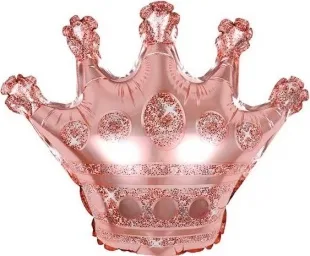 F 23"/58 см Корона, Розовое золото 1 шт. (Китай)