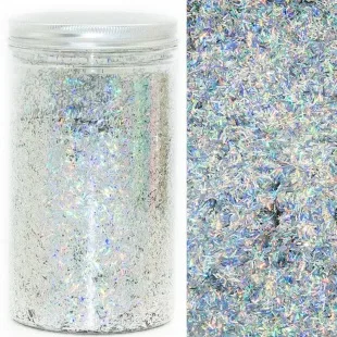 Конфетти фольга, Полоски, Серебро, 250 гр.