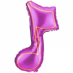 В 32"/81см Нота Фуксия, Голография, 1 шт.(США)