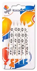 Свечи Футбольные мячи, 9 см, 5 шт.