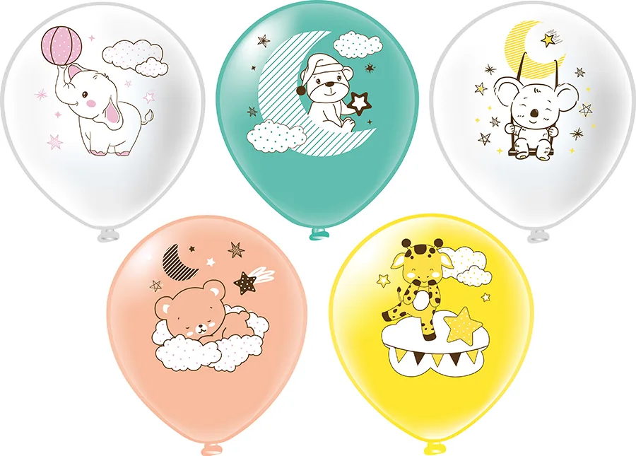 Б 12"/30см Зверята! 5 дизайнов/25 шт./(Таиланд)