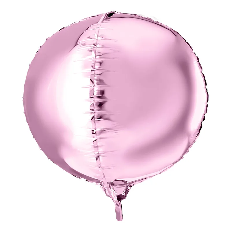 Р 25"/63 см. Сфера 3D Фламинго в упаковке, фольгированный шар/ 1 шт /Россия