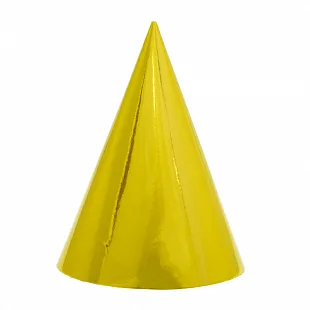 Колпаки фольгированные Золото 6 шт.