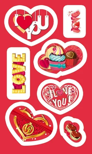 Наклейка (153*92) Любимые десерты (20 шт.)