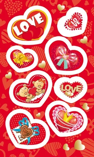 Наклейка (153*92) С праздником (20 шт.)