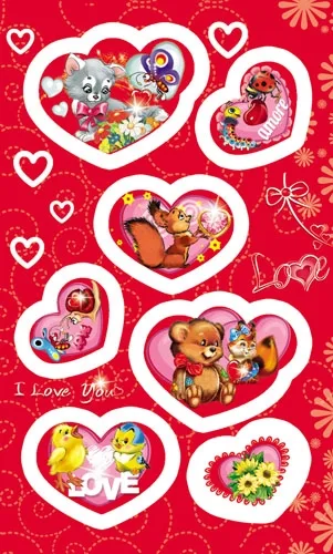 Наклейка (153*92) Веселые наклейки (20 шт.)