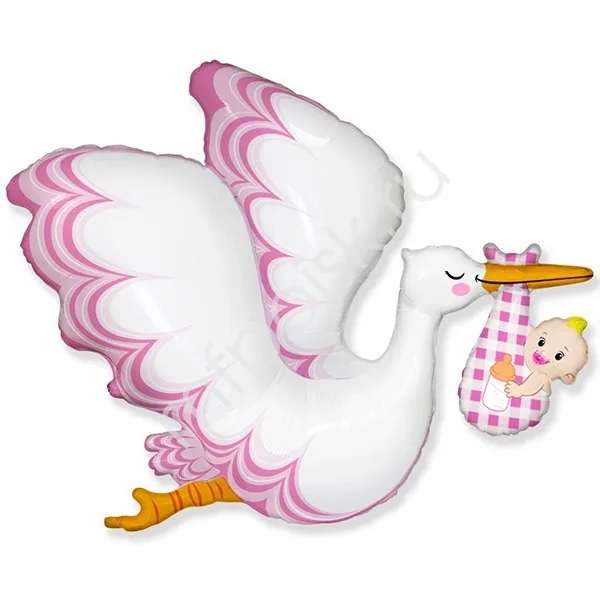 И 38"/97см  Аист с девочкой/ 1 шт / (Испания)