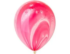 Э 12"/30 см.  Мрамор Pink/ 25 шт.(Малайзия)