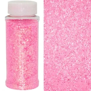 Конфетти фольга, Шестиугольники, Светло-розовый, 90 гр.