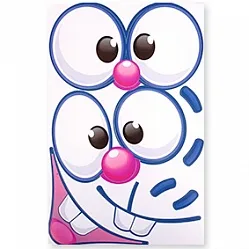 Наклейки на шары "Заяц" 1 шт,