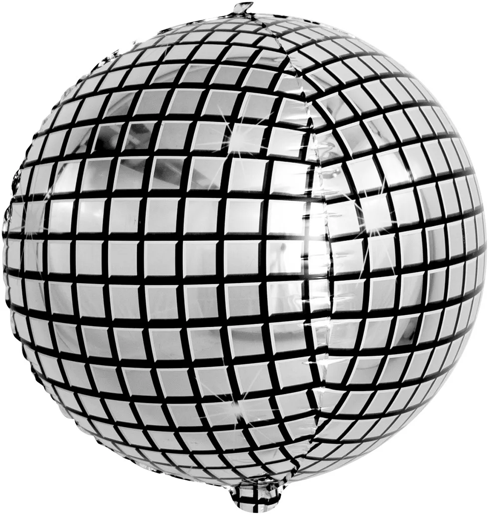 К Сфера 3D , (60''/152 см) Сфера, Диско, Серебро, 1 шт. в уп.(Китай)