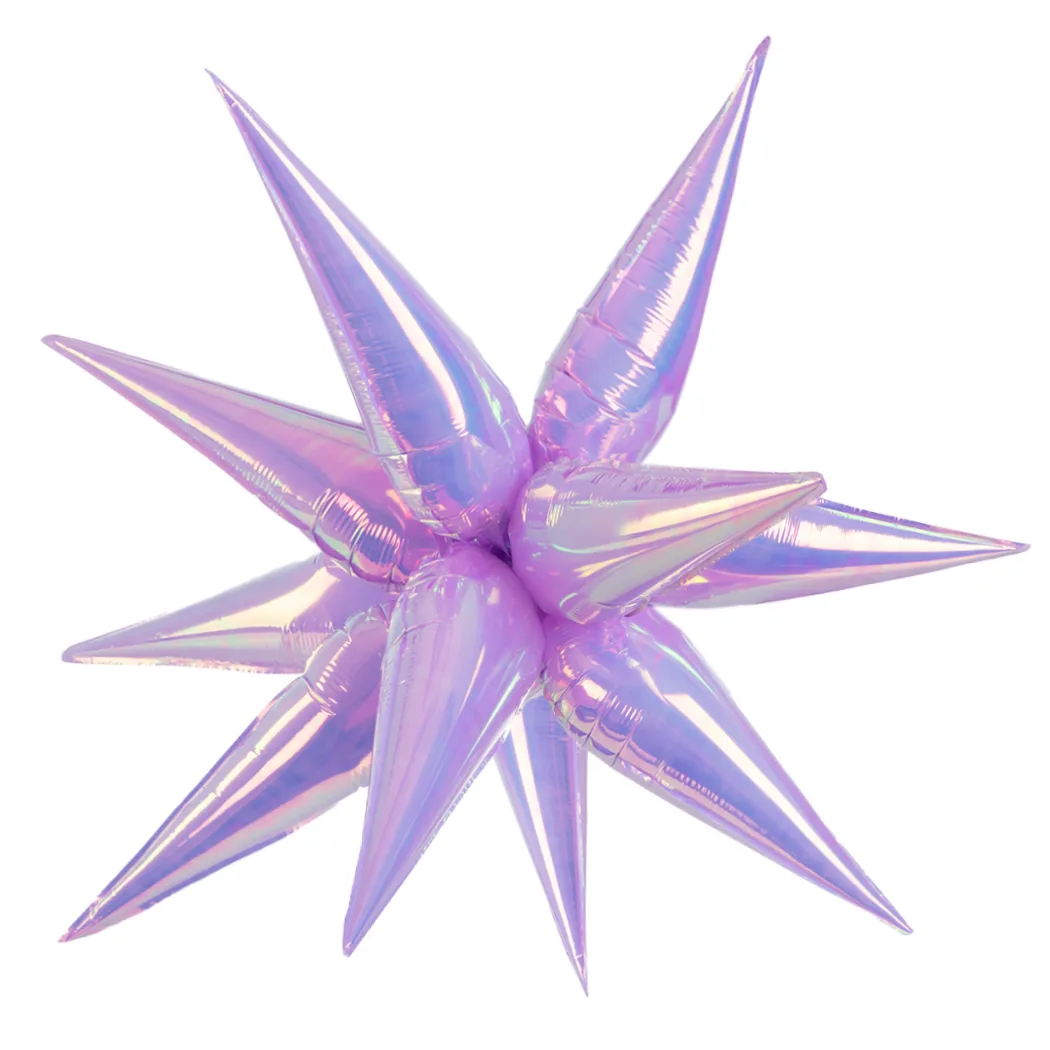 F 40''/102 см Звезда, Составная, Сиреневый, Хамелеон, 1 шт. в уп.(Китай)