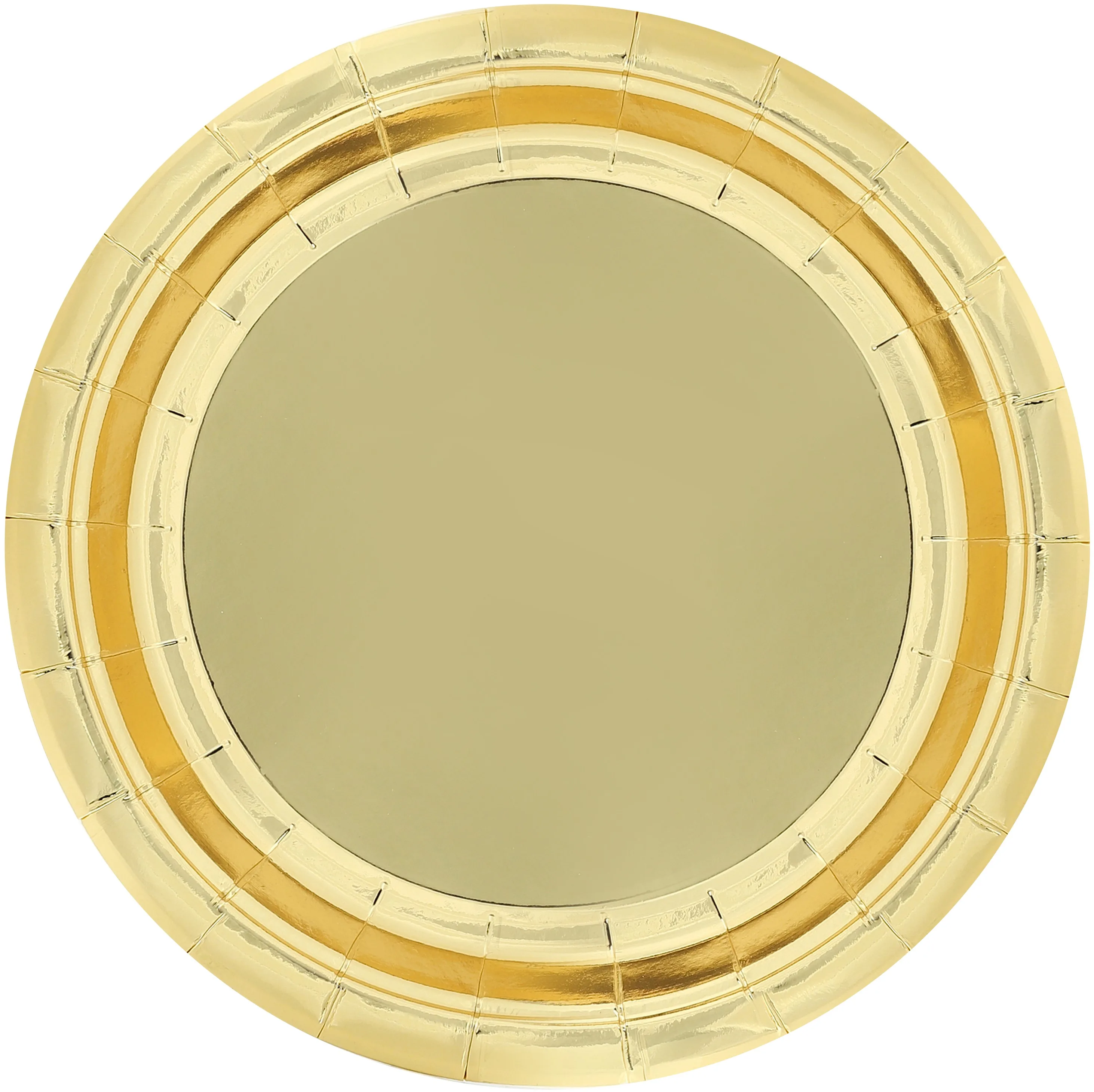 Тарелки (7''/18 см) Золото, Металлик, 6 шт.