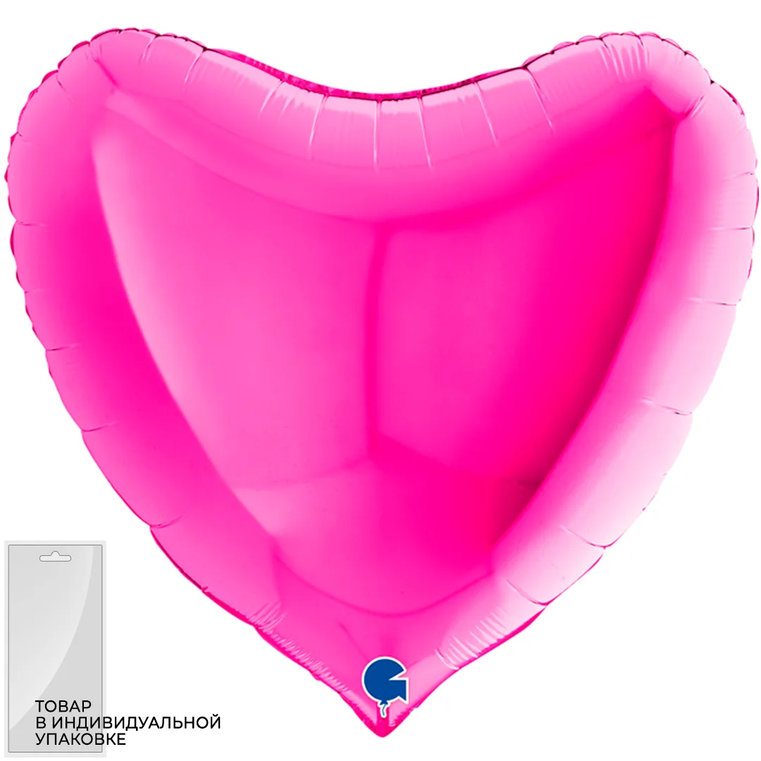 G 36"91см Сердце,Фуше, 1 шт. в уп. (Италия)