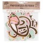 Гирлянда-буквы С ДР Пионы 220см