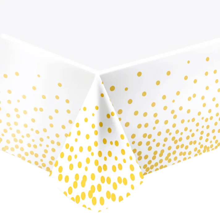 Скатерть "Конфетти Золотые" 1,83*1,37 м