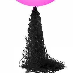 Подвеска бумажная, Спираль Черная, 1 шт.