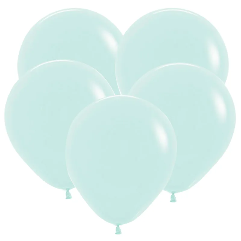 Т 12"/30см Пастель Мятный Макаронс 100шт. (Турция)