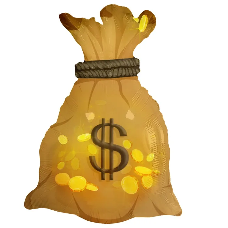 К 32"/81 см Мешок денежный Доллар (Китай)