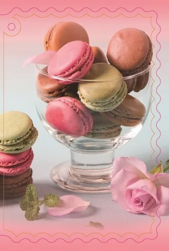 Мини-открытка "Ваза макарунс" (20 шт.)