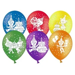 К 12"/30см Детки, Пастель, Ассорти, 5 ст. / 50 шт.(Китай)