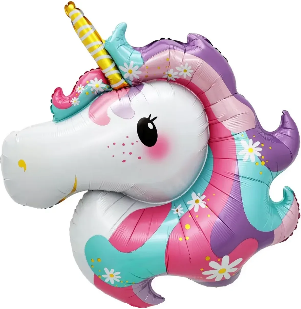 F 38"/97см Цветочный единорог, 1 шт. (Китай)