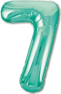 Р 40"/102см Цифра "7" Slim, Бискайский зеленый / 1 шт / (Россия)